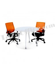 Round Discussion Table with Inula Leg